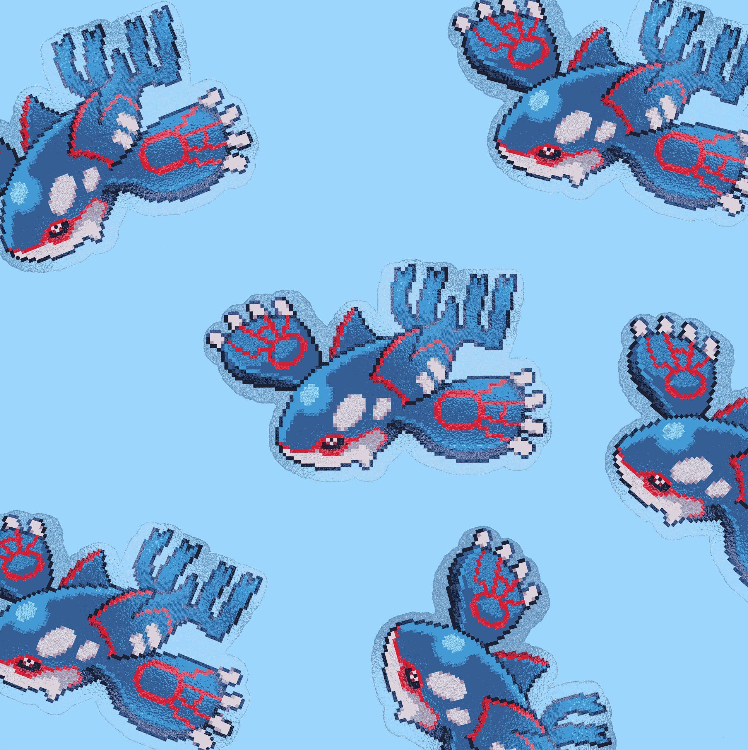 kyogre pixel sticker kyogre pixel sticker
