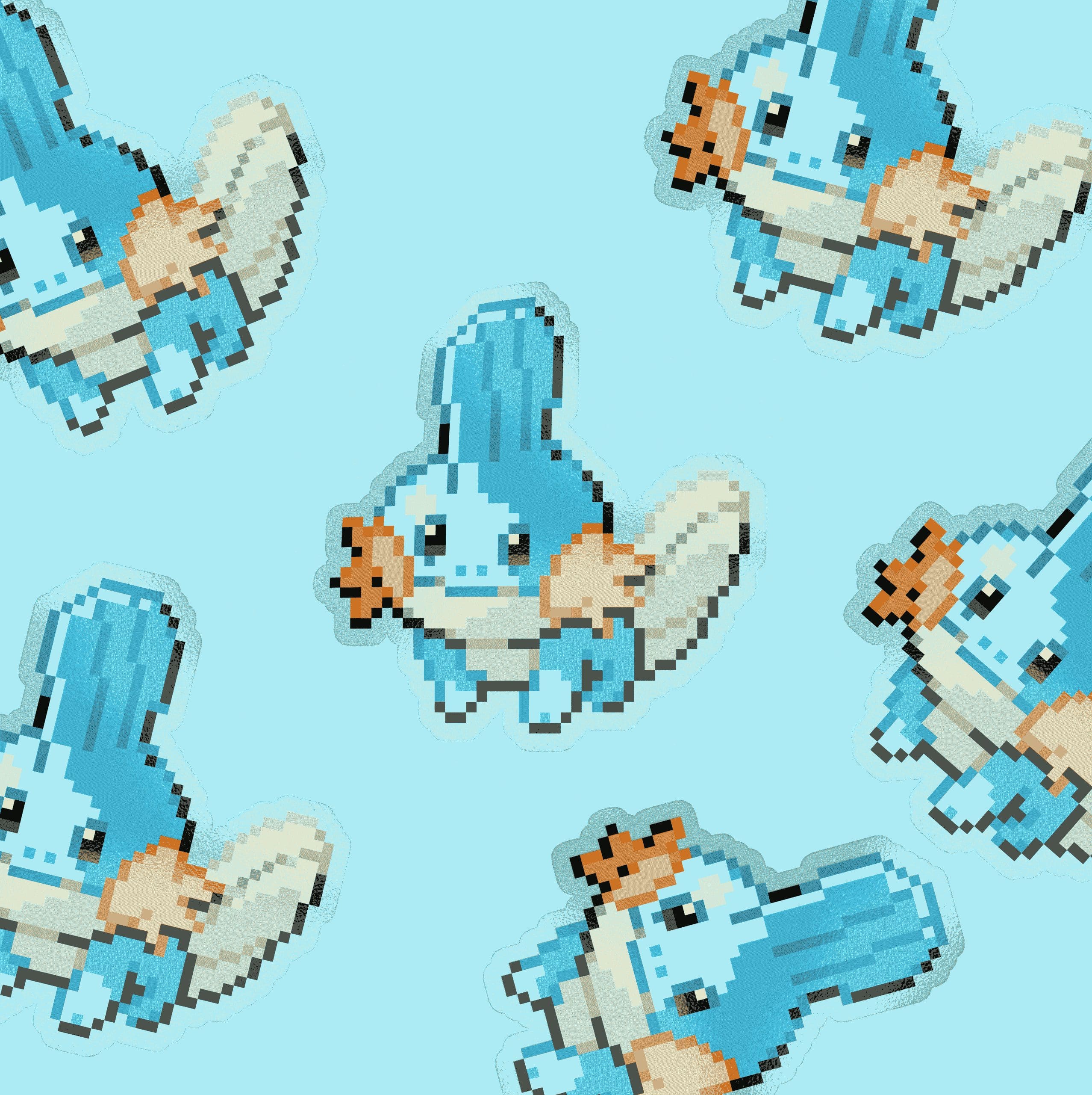 mudkip pixel sticker mudkip pixel sticker