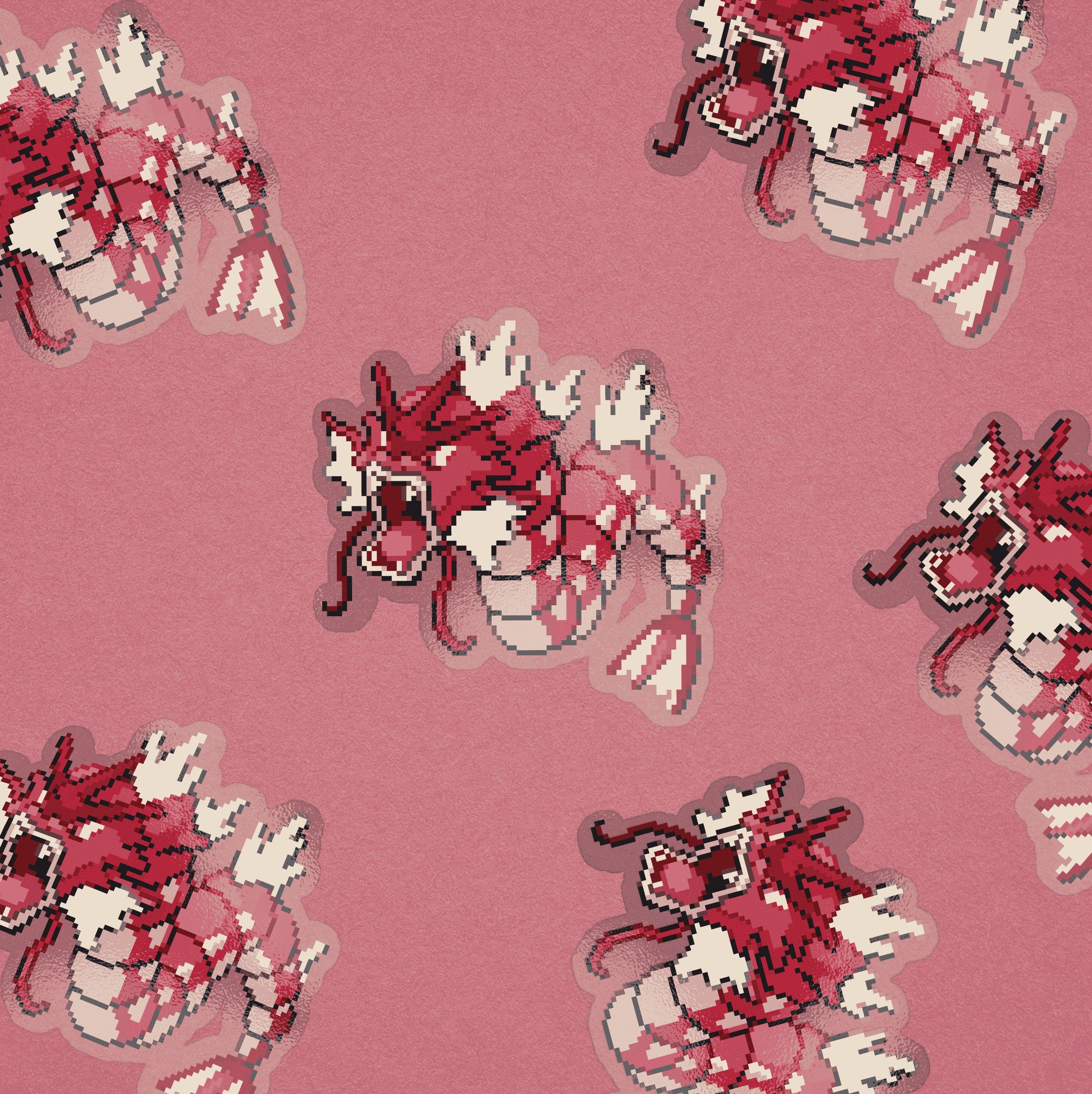 shiny gyarados pixel sticker shiny gyarados pixel sticker